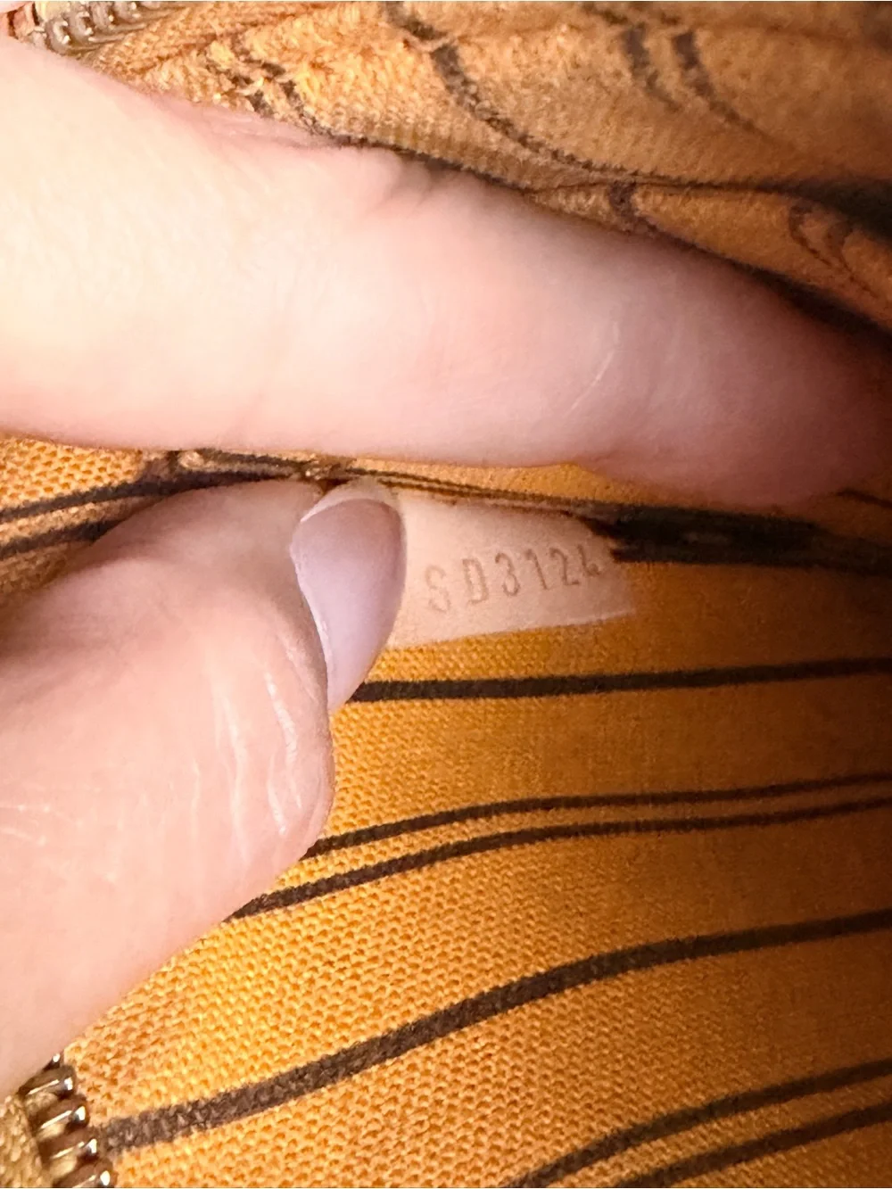Louis Vuitton Brown Monogram Canvas Wristlet with Tan Strap